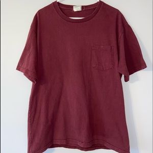 Early 2000s L Lee Sport Maroon T-Shirt